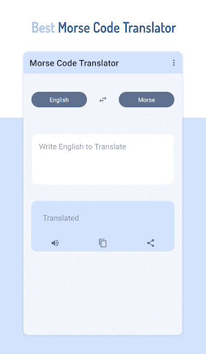 Morse Code Translator Screen 2