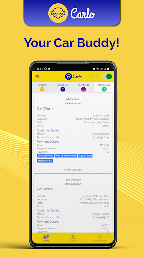 Android application Carlo Partners screenshort