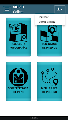 Android application SIGRID Collect v3 screenshort