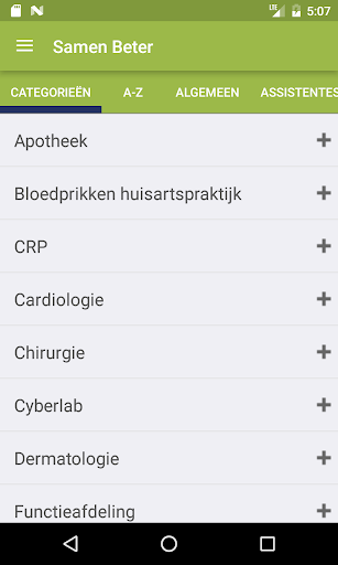 Android application Werkafspraken MCC Omnes screenshort