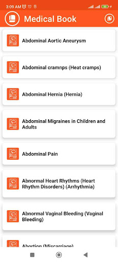 Medical Terminology Dictionary Screen 3