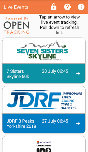 Android application Open Tracking screenshort