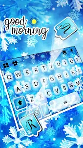 Snowflakes Keyboard Background