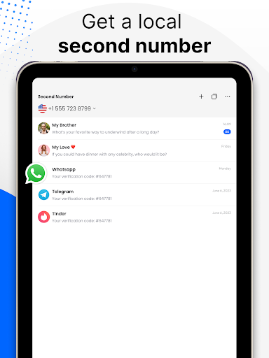 Text &Call Second Phone Number screenshot 7