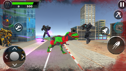 Dino Robot Transform War Game