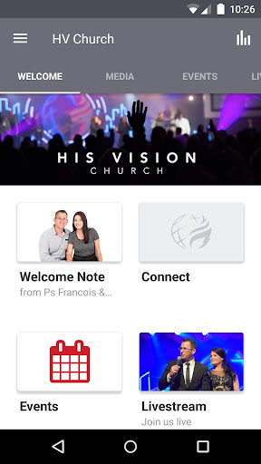 Android application His Vision Rustenburg screenshort