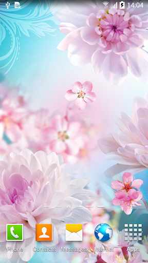 Android application Flowers Live Wallpaper screenshort