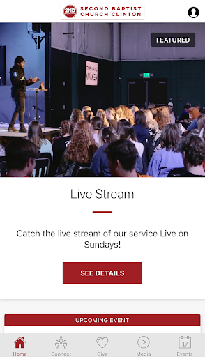 Android application Second Baptist Clinton screenshort