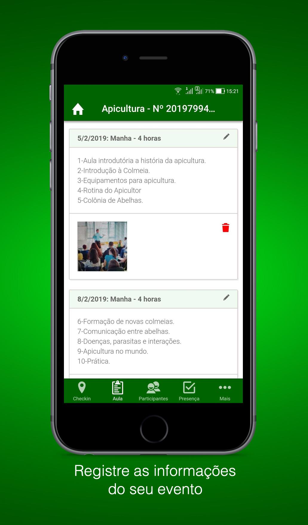 Android application Senar nas Nuvens Instrutor screenshort