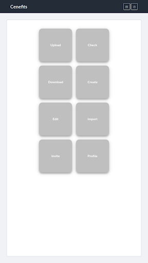 Android application Cenefits screenshort
