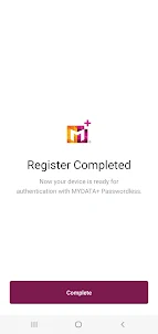 MYDATA+ Passwordless