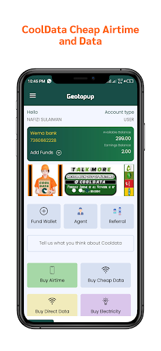 Android application Cool Data: Cheap Airtime, Data screenshort