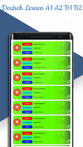 Android application Deutsch Sprechen b2 screenshort