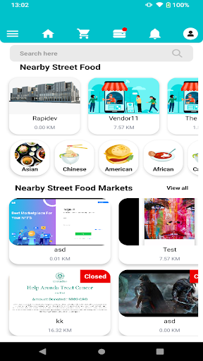 Android application INUA EATS screenshort