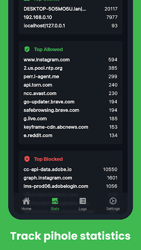 Pihole Manager Screen 3