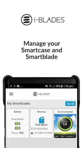 Android application i-BLADES SmartApp screenshort