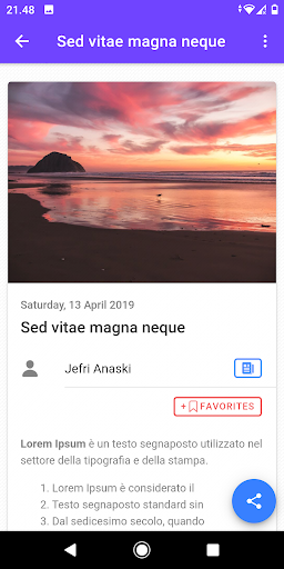 IMA WordPress App Screen 2