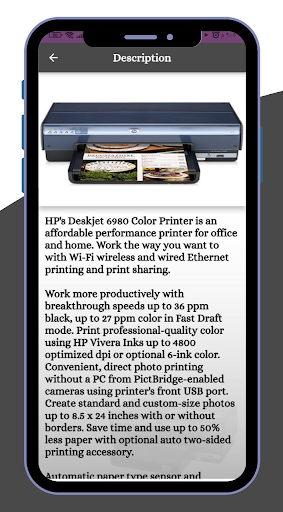HP DeskJet 6980 Printer Guide Screen 3