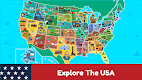 screenshot of USA Map Kids Geography Games