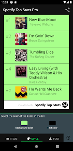 Top Stats Pro for Spotify Captura de pantalla