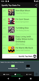 Top Stats Pro for Spotify Tangkapan layar