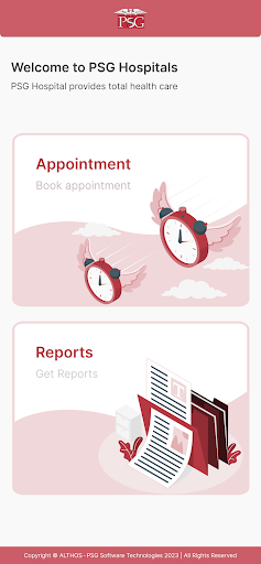 PSG Hospitals Patient App Screen 2