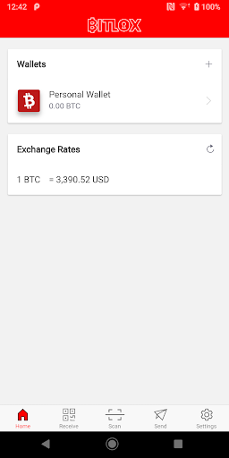 Android application BITLOX Crypto Wallet screenshort