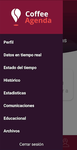 Android application Coffee Agenda screenshort