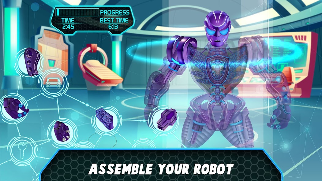 Super Hero Runner- Robot Games 1.4 APK + Mod (Free purchase) for Android