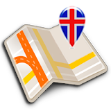 Map of Iceland offline icon