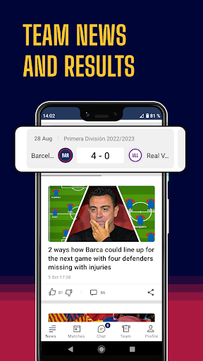 Barcelona Live — Soccer app Screen 2