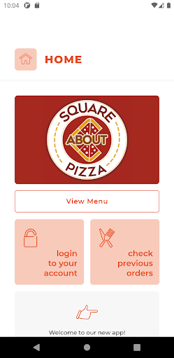 Android application Square About Pizza screenshort