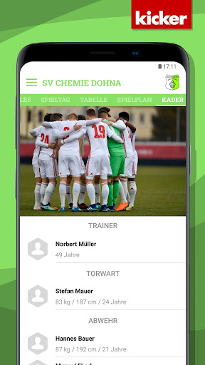 Android application SV Chemie Dohna screenshort