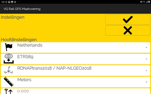 VG Rail GPS Maatvoering - Meet Screen 3