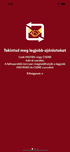 Android application Barter Csere screenshort