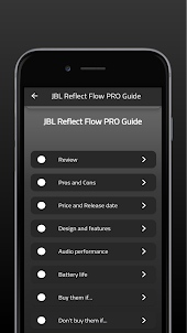 JBL Reflect Flow PRO Guide
