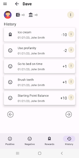 Rewardster - Behavior chart Screen 3