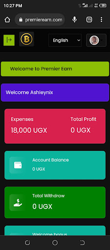 Premier Earn Screen 2