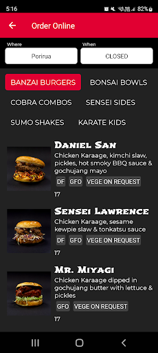 The Karaage Kid Screen 2