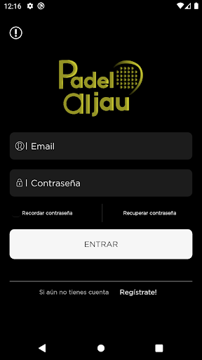 Android application Padel Aljau screenshort