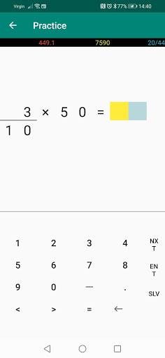 MathGrid Screen 2