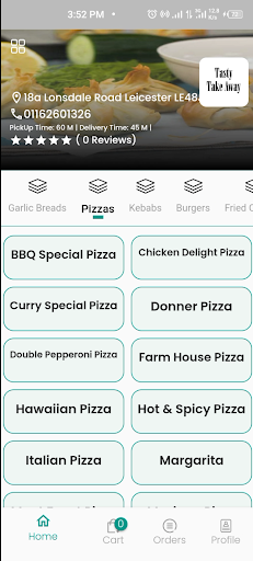 Tasty Takeaway Screen 3