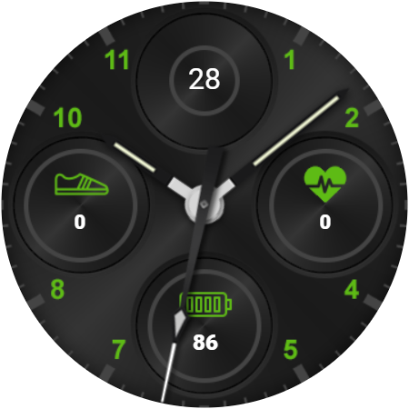 Sporty Digital Watch Face Q27 Screen 3