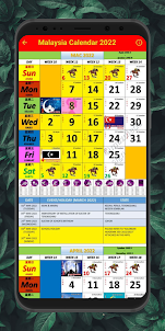 Malaysia Calendar Kuda 2022/23