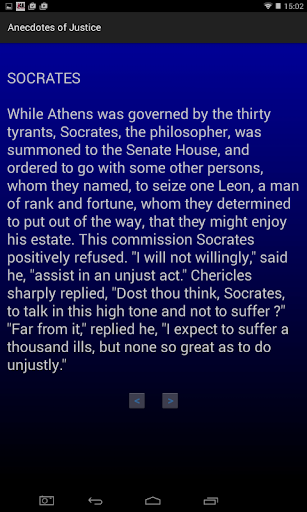 Anecdotes of Justice