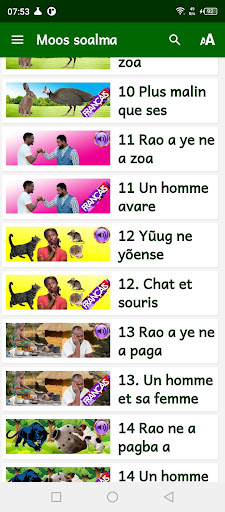 Moos soalma Contes mooré franç Screen 2