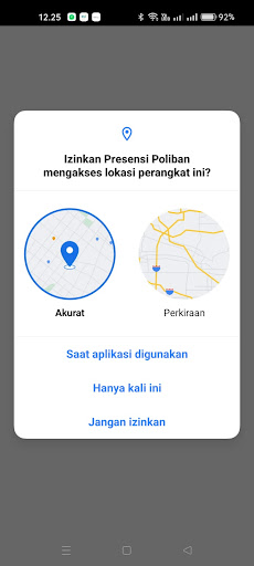 Presensi Poliban Screen 2