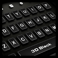 3D Black Keyboard Theme