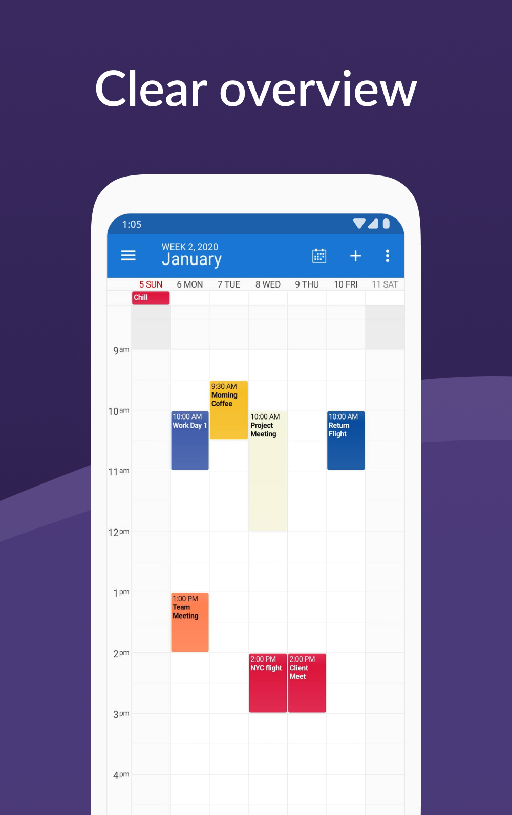 Android application DigiCal+ Calendar screenshort