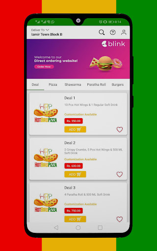 Hotbird Pizza Screen 3